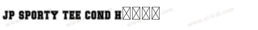 JP Sporty Tee Cond H字体转换